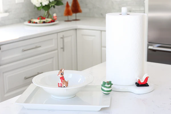 Pinstripe Melamine Paper Towel Holder - Image 4