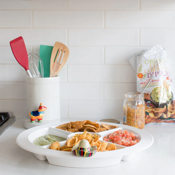 Pinstripes Melamine Divided Dish - Image 4