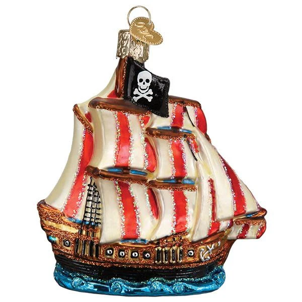 Pirate Ship Ornament - Image 2