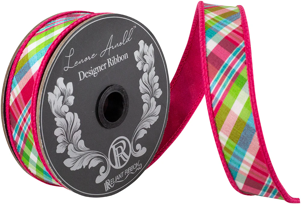 Plaid Festivity Deluxe Dupioni Backed Wired Edge Ribbon