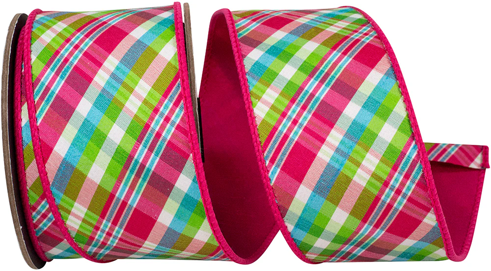 Plaid Festivity Deluxe Dupioni Backed Wired Edge Ribbon - Image 3
