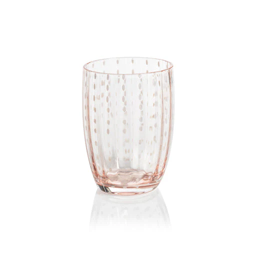 Portofino White Dot Tumbler - Pink