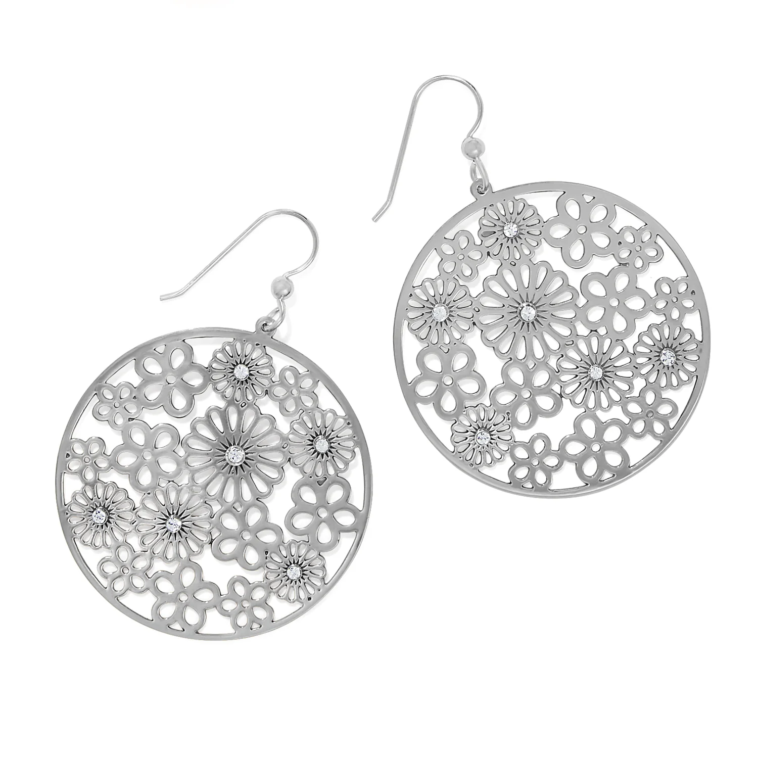 Posey Disc French Wire Earrings - Image 2