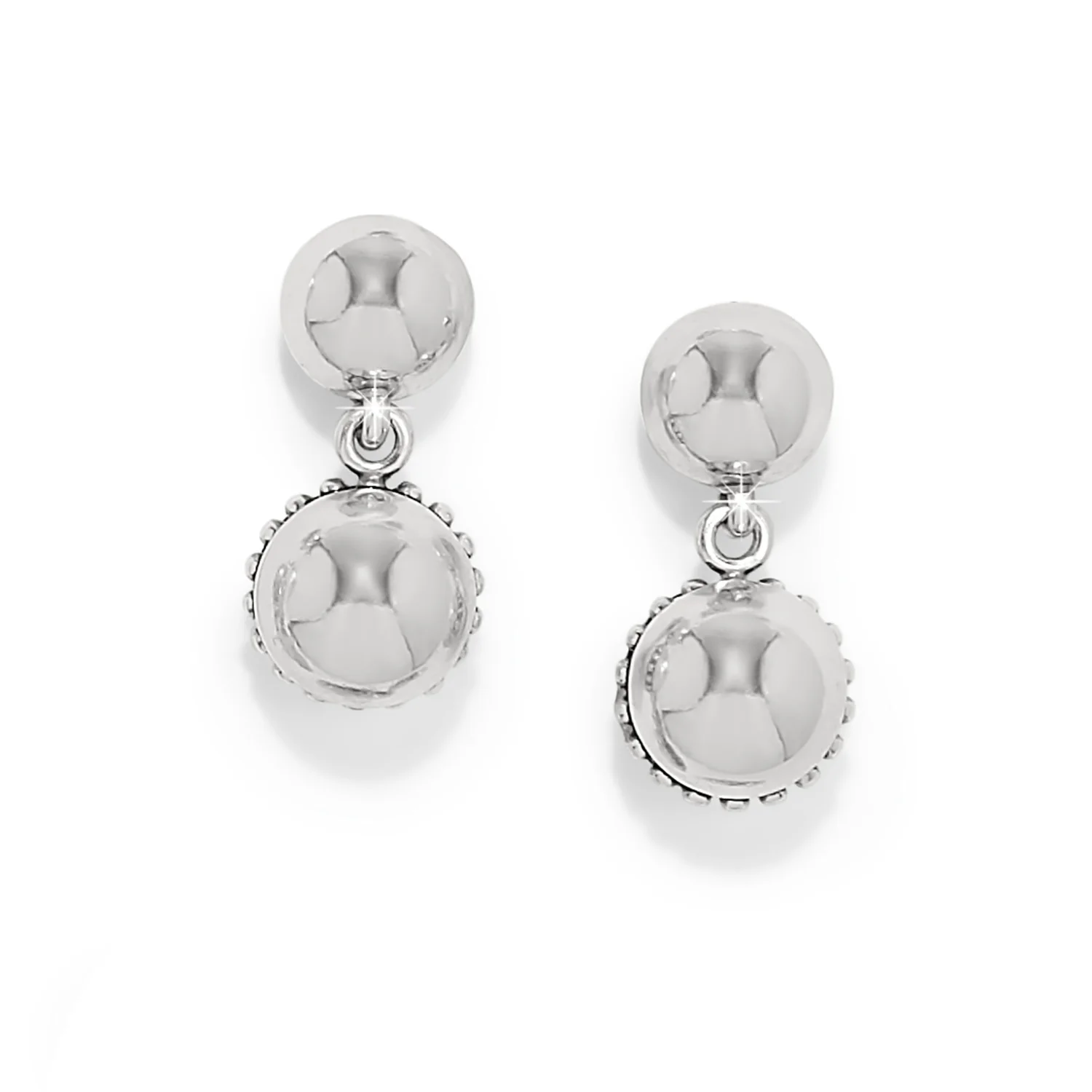 Pretty Tough Bold Stud Post Drop Earrings - Image 2