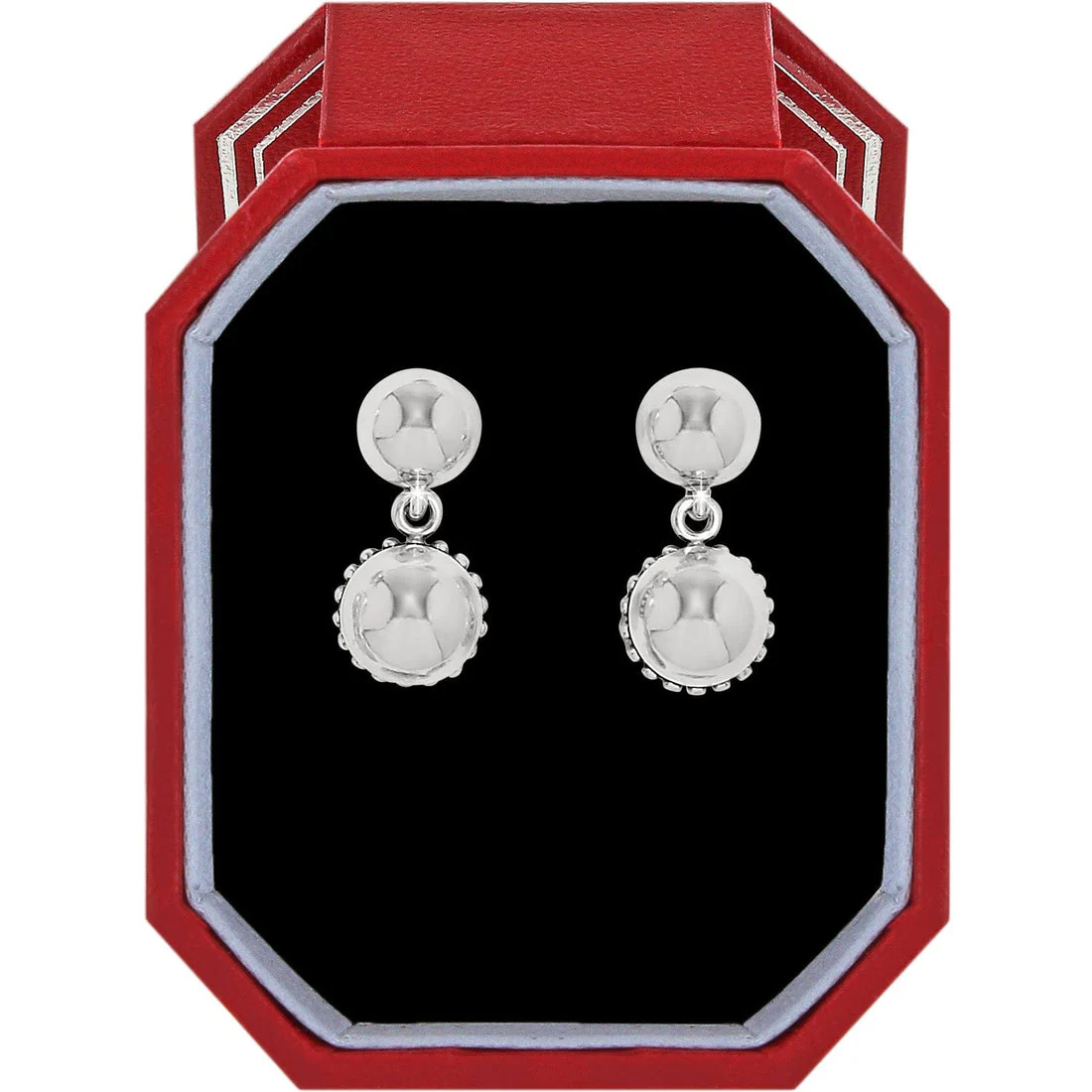 Pretty Tough Bold Stud Post Drop Earrings Gift Box - Image 2