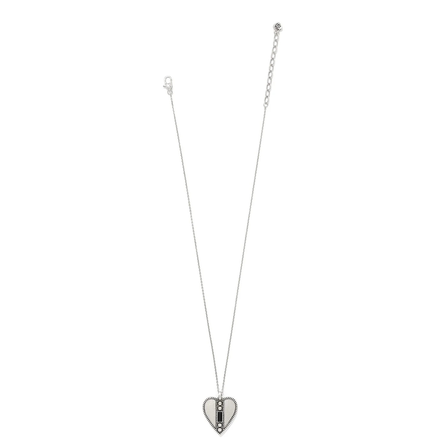 Pretty Tough Gem Heart Aqua Necklace - Image 3