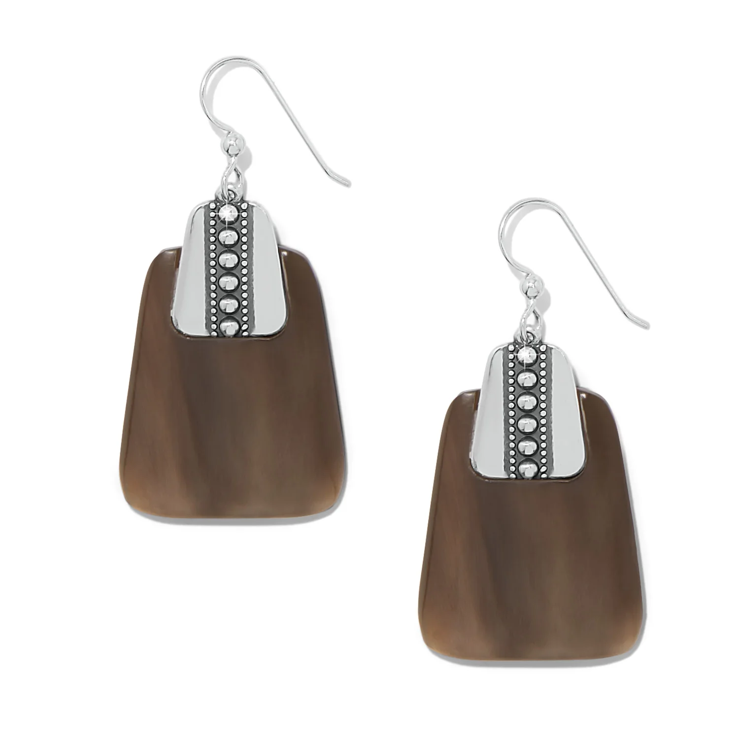 Pretty Tough Geo Horn French Wire Earrings - Image 2