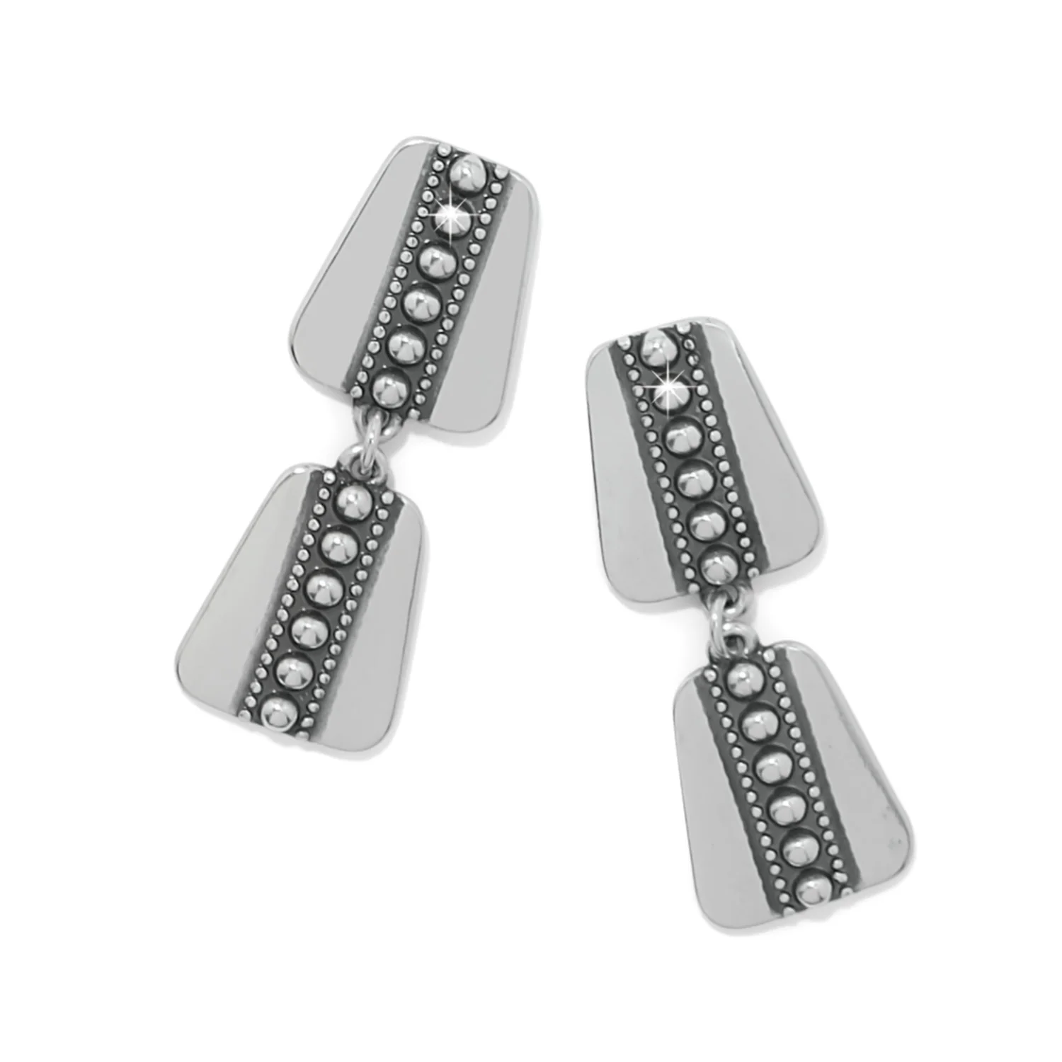 Pretty Tough Geo Post Drop Earrings - Image 2
