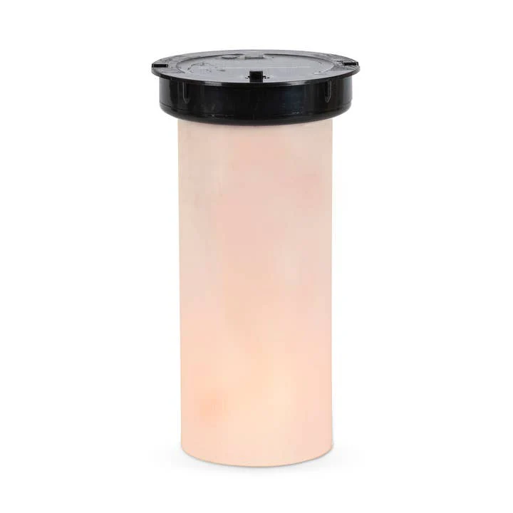Promo 8"H B/O Plastic Solar Candle w/ Fireglow Effect, 33 Led - Image 2