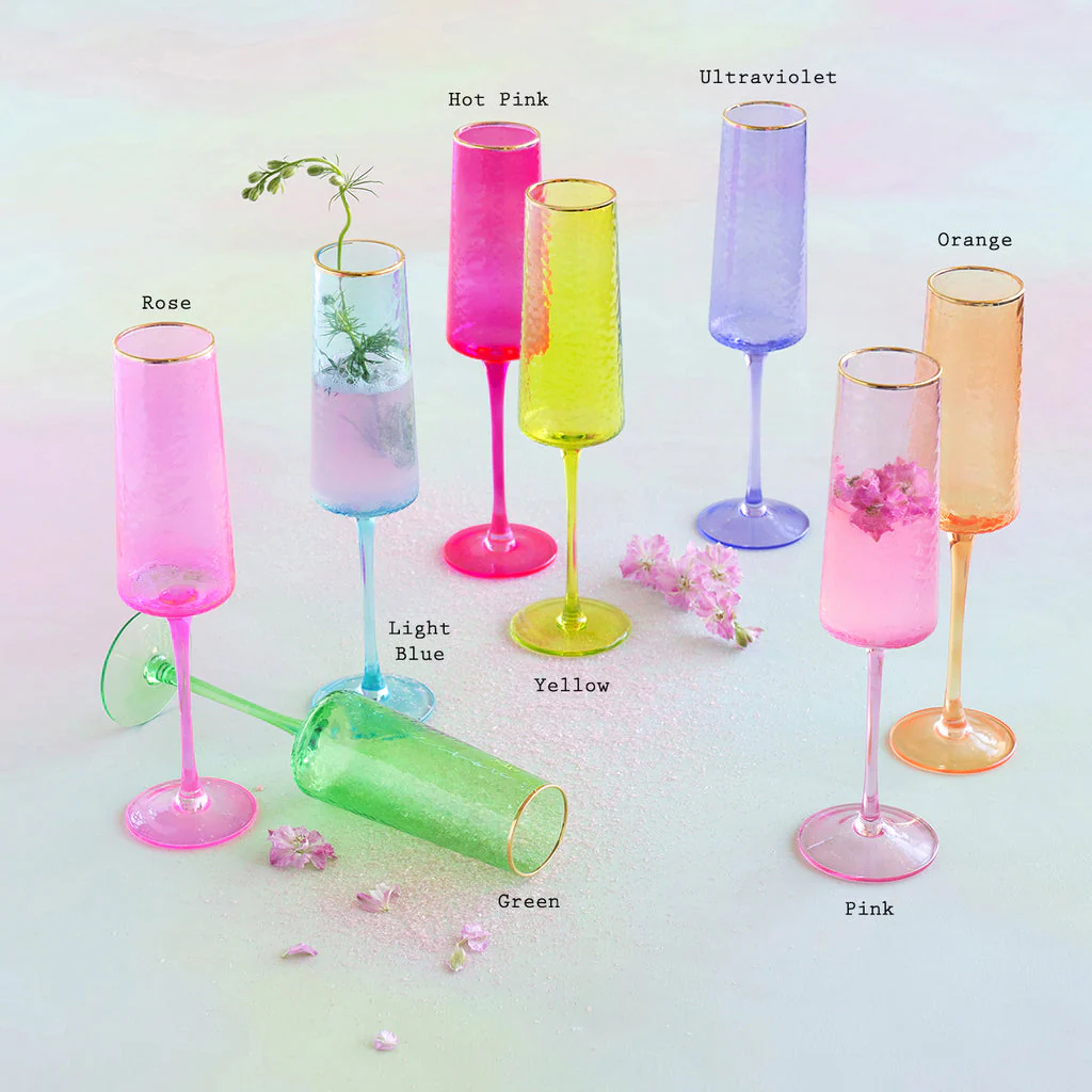 Rainbow Champagne Flute - Image 4