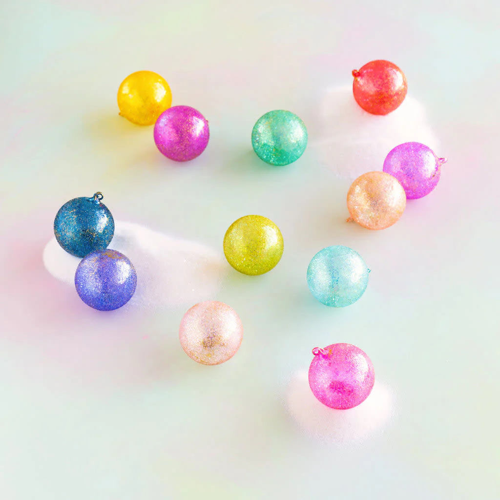 Rainbow Stubble Ball Ornament - Sold Individually - Image 2