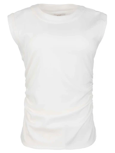 Rayna Banded Tank with Rouching Detail - Image 3