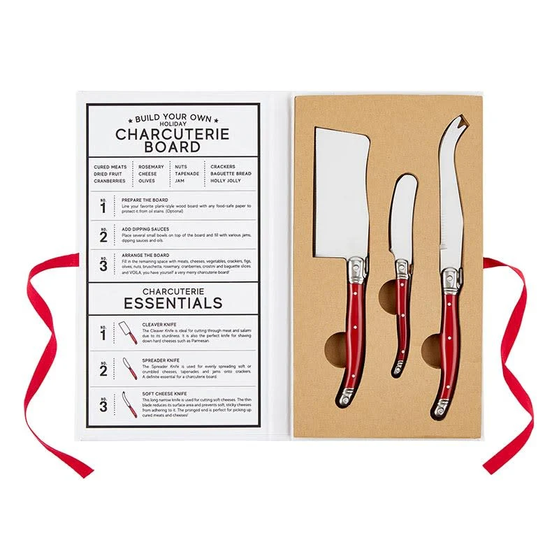 Red Charcuterie Knives Book Box - Image 3