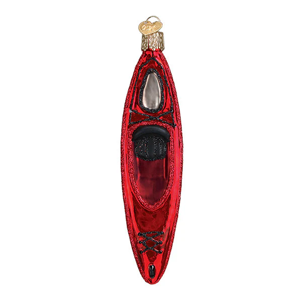 Red Kayak Ornament - Image 2