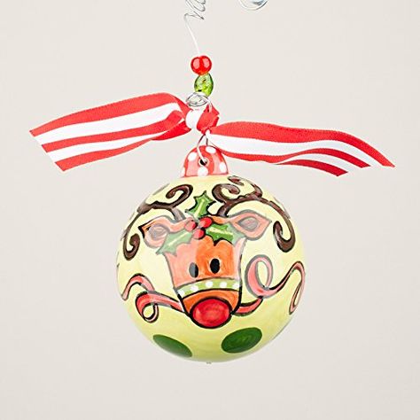 Reindeer Ball Ornament