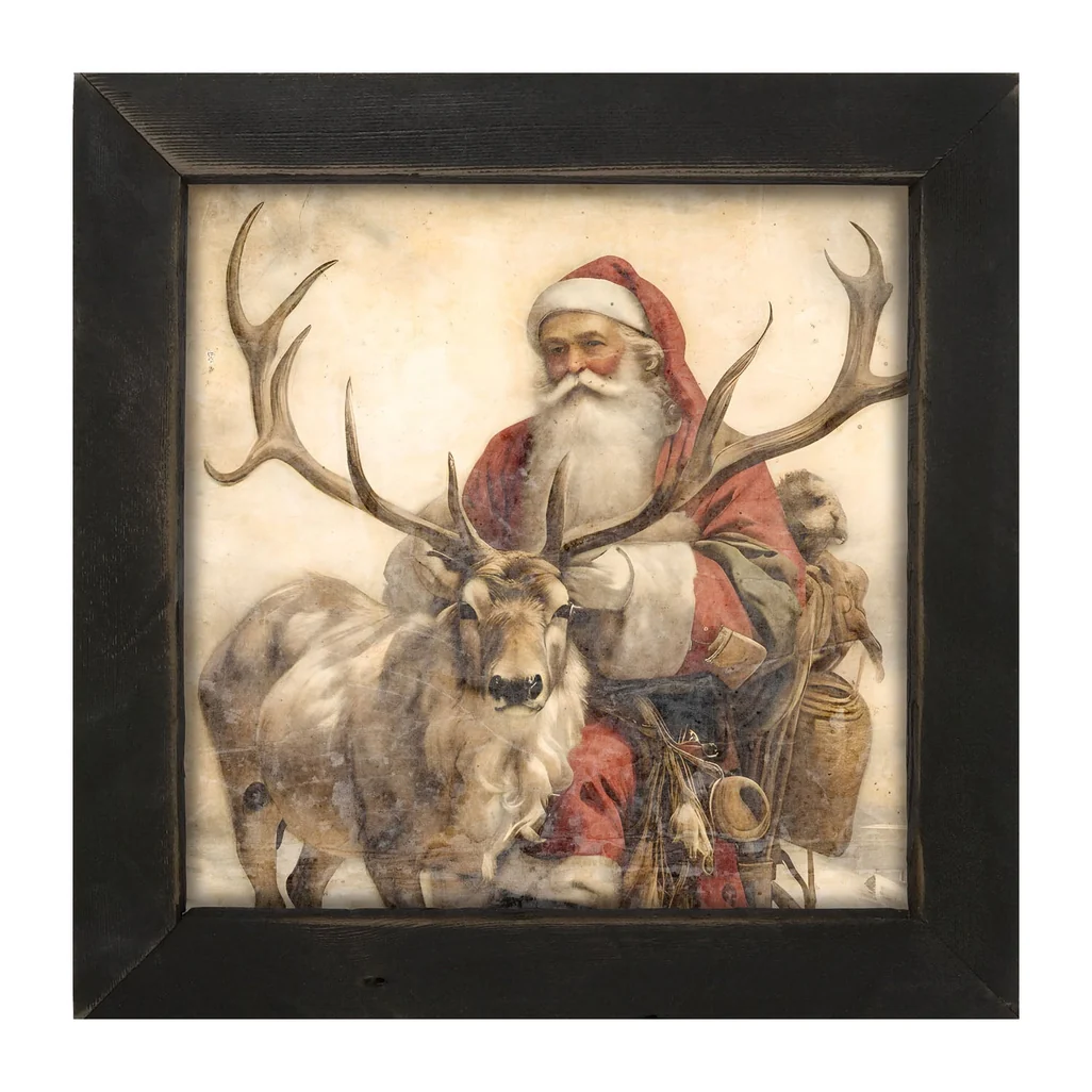 Reindeer with Santa 1