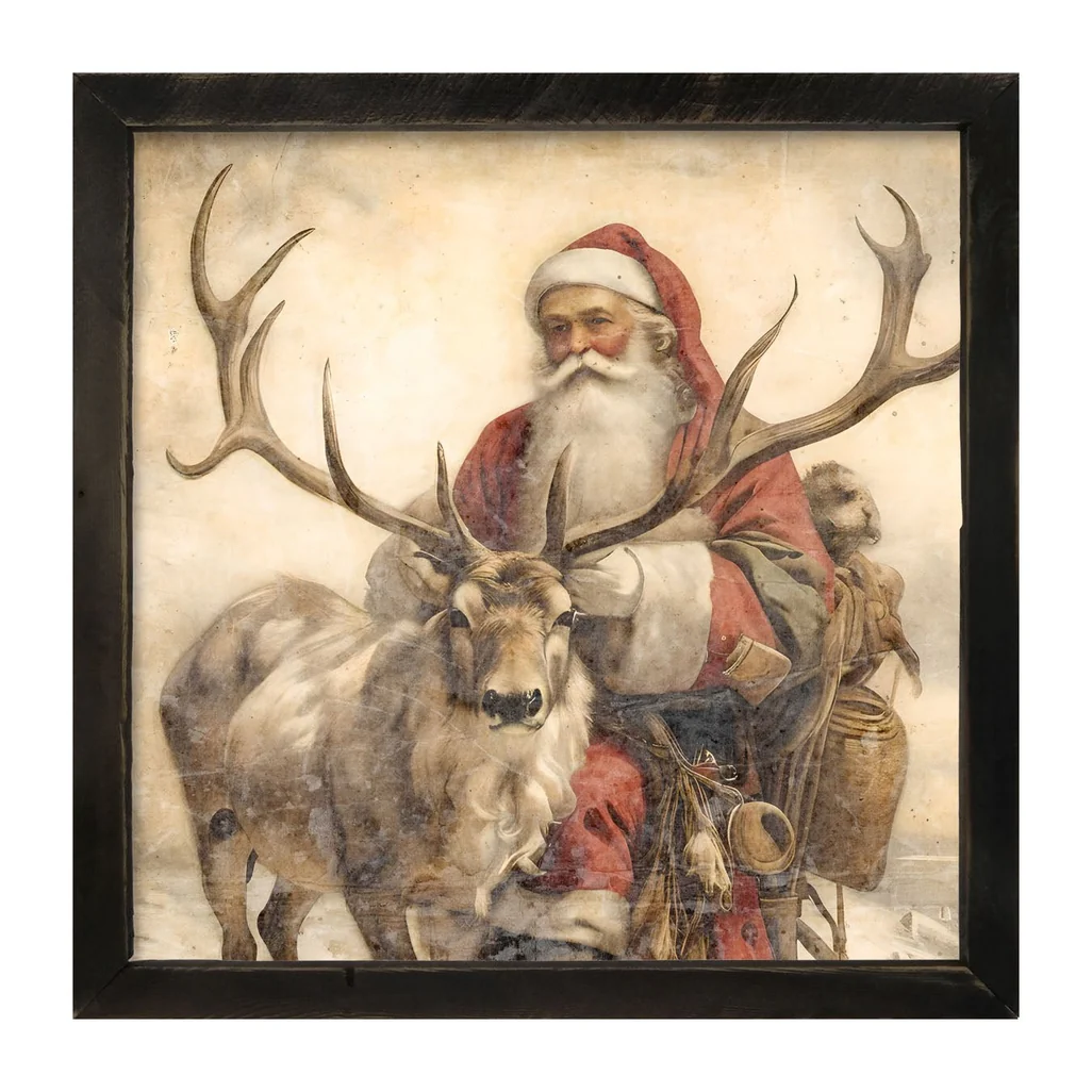 Reindeer with Santa 1 - Image 2