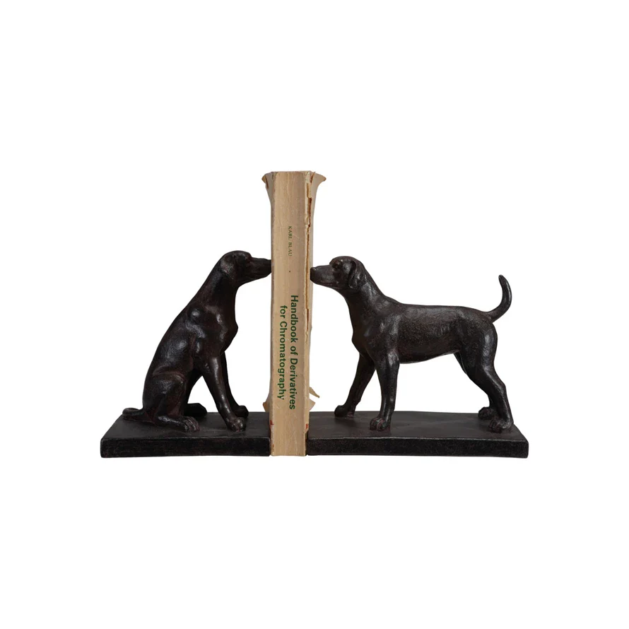 Resin Dog Bookends Black - Sold as Set of 2 (Sitting and Stand) - Image 2