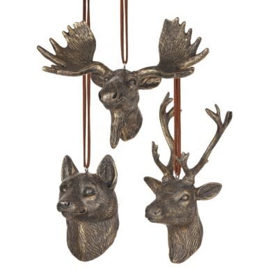 Resin Highland Animal Ornament Set 3.5-5.5" - Image 2