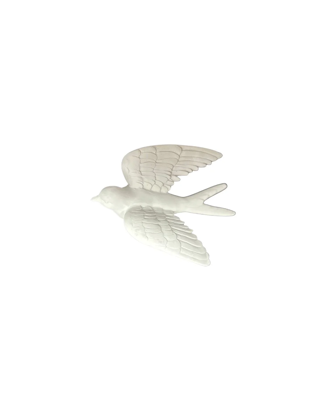 Resin Matte White Wall Hanging Bird - Sold Individually - Image 4