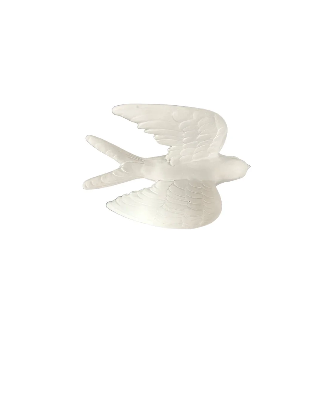 Resin Matte White Wall Hanging Bird - Sold Individually - Image 5