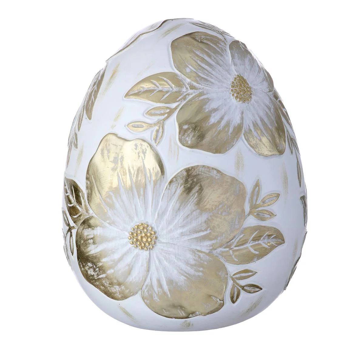 Resin Royal Dogwood Egg - Ivory Champagne