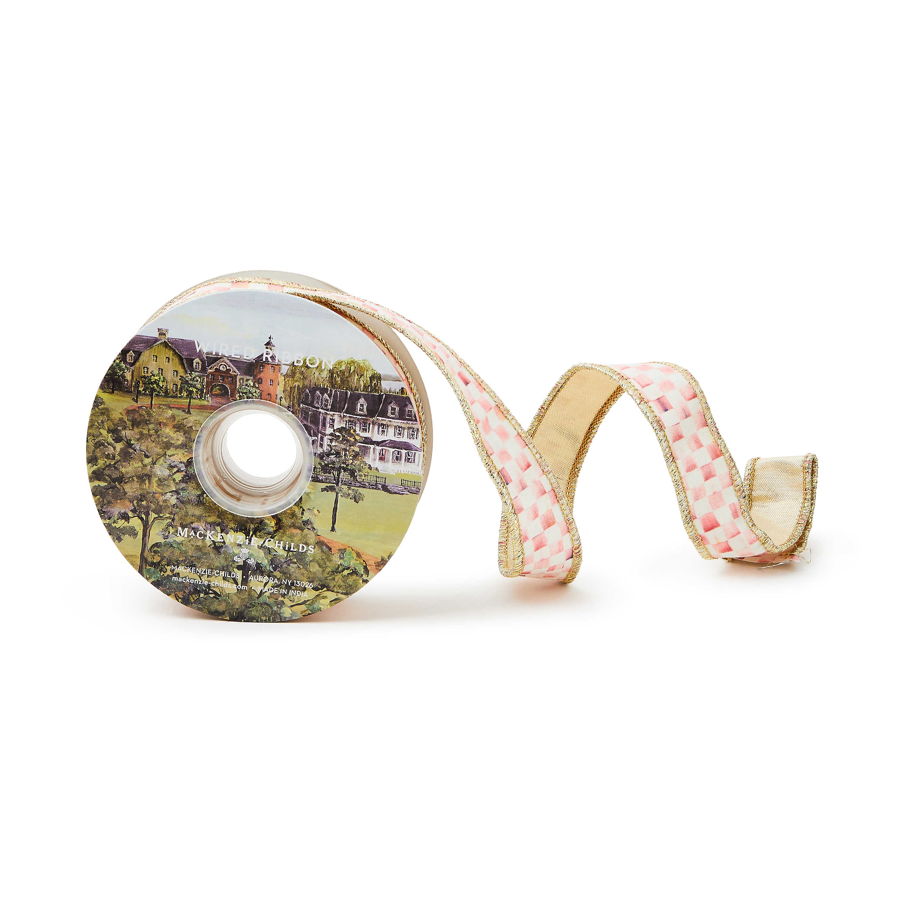 Rosy Check 1" Ribbon - Image 2