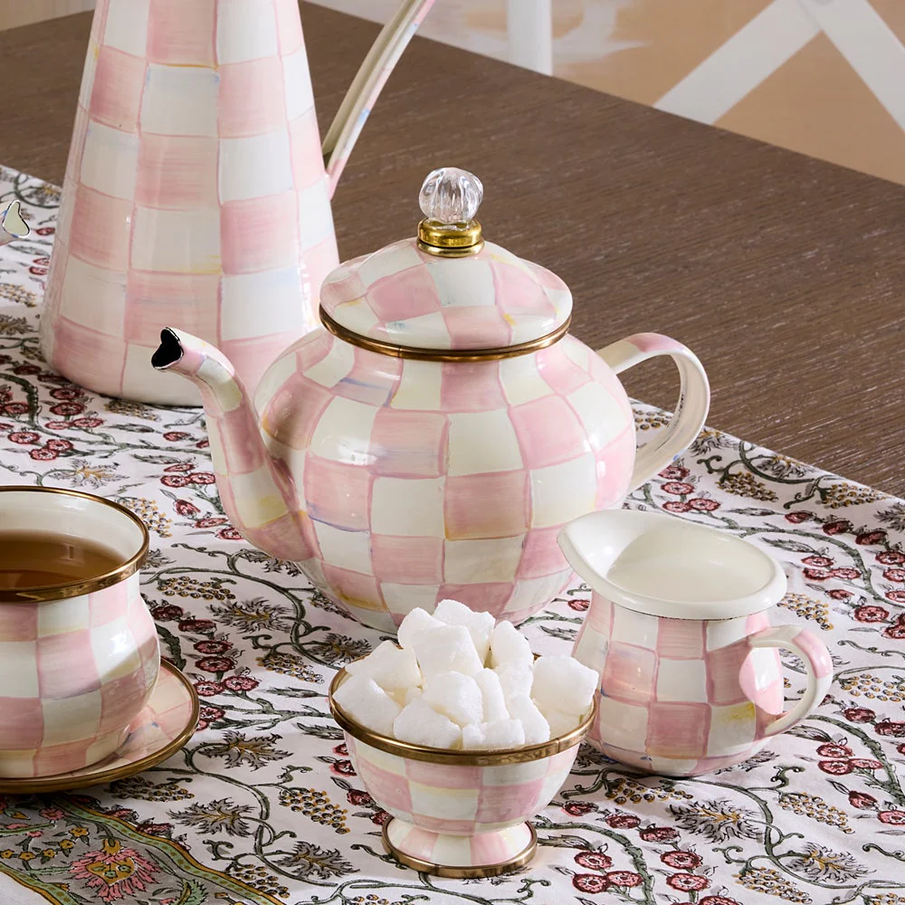 Rosy Check 4 Cup Teapot - Image 4