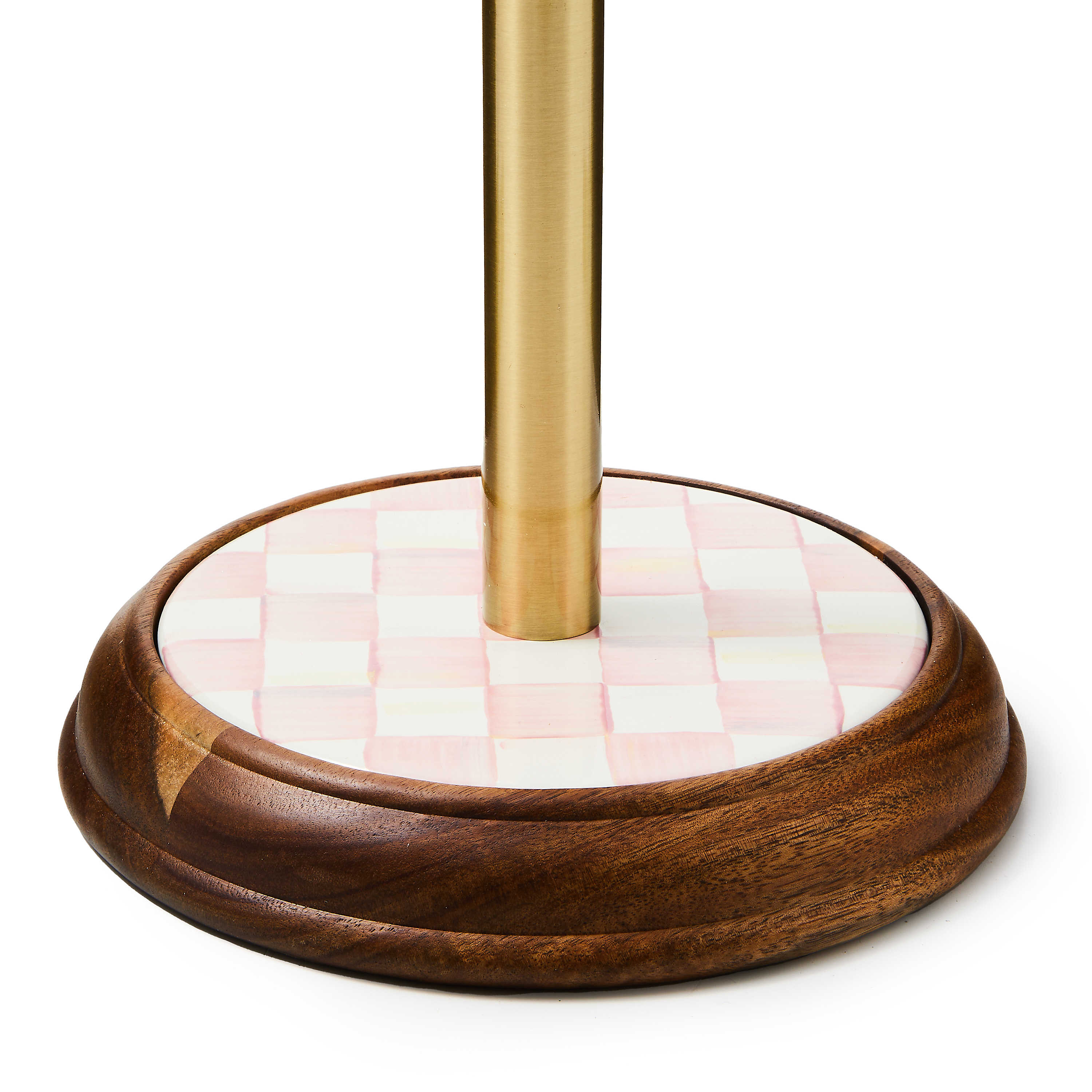 Rosy Check Wood Paper Towel Holder - Image 6