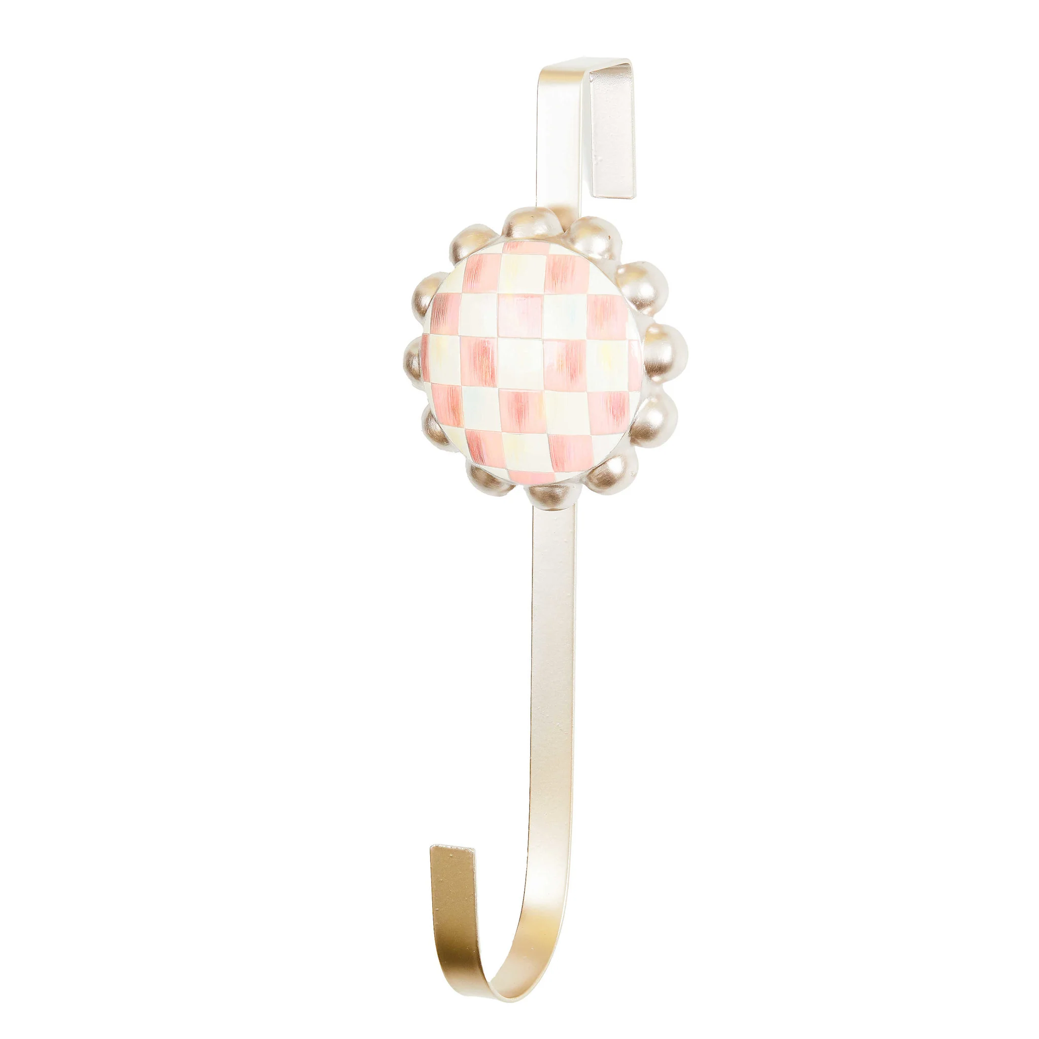 Rosy Check Wreath Hanger
