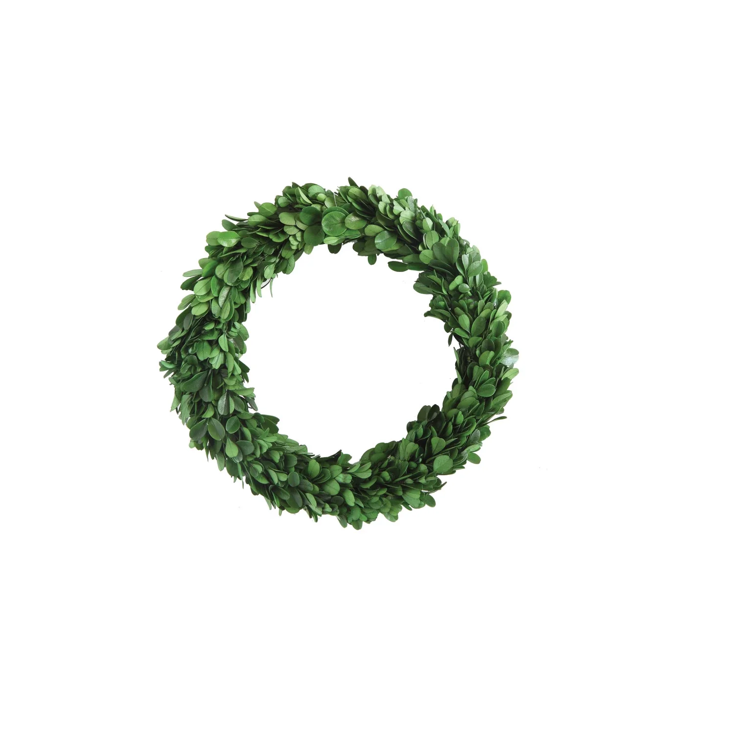 Round Preserved Boxwood Wreath - Image 4