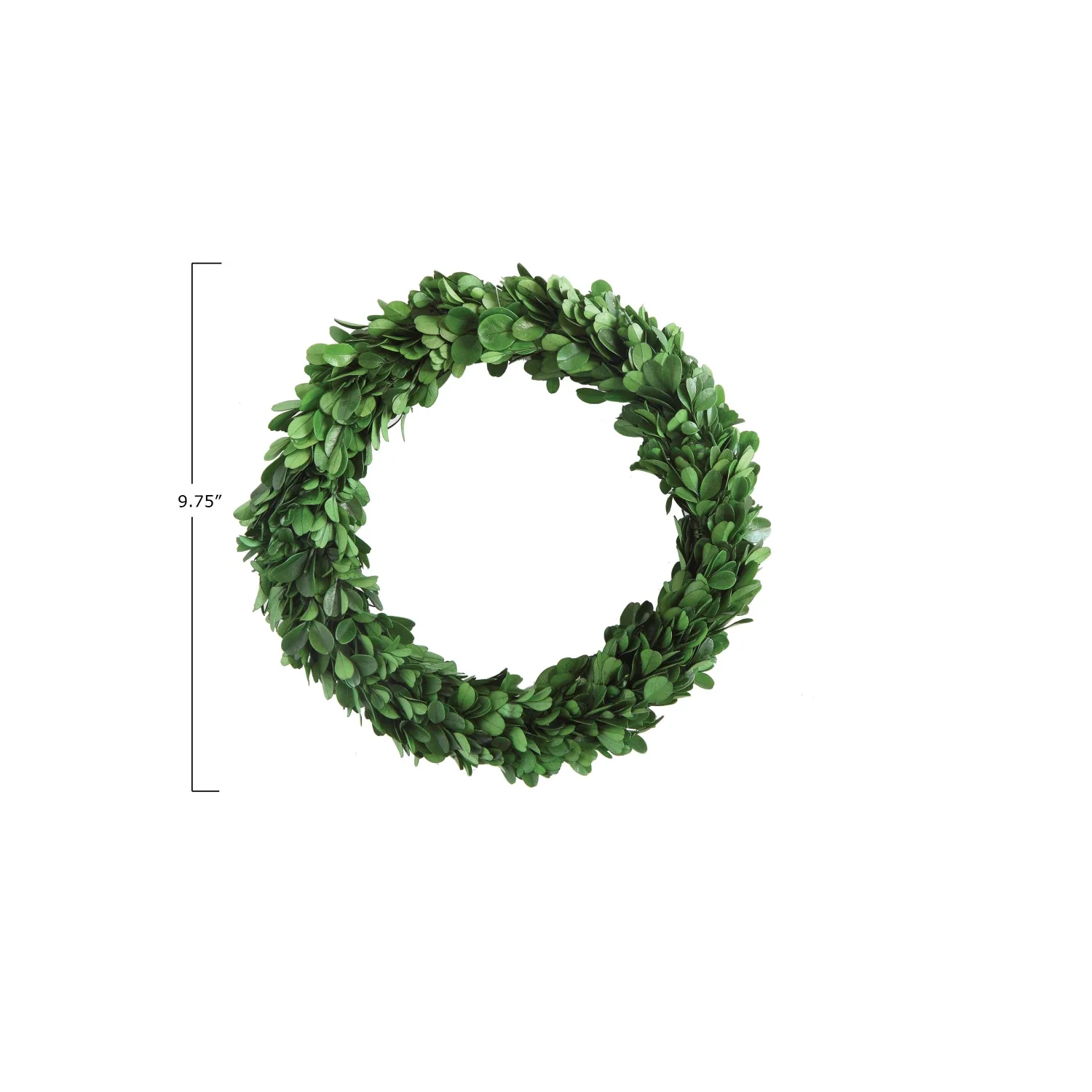 Round Preserved Boxwood Wreath - Image 6