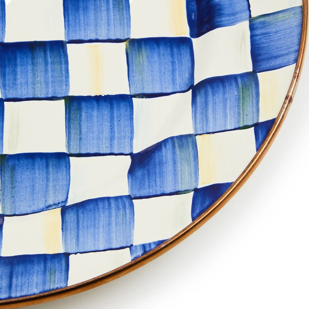 Royal Check Enamel Charger/Plate - Image 3