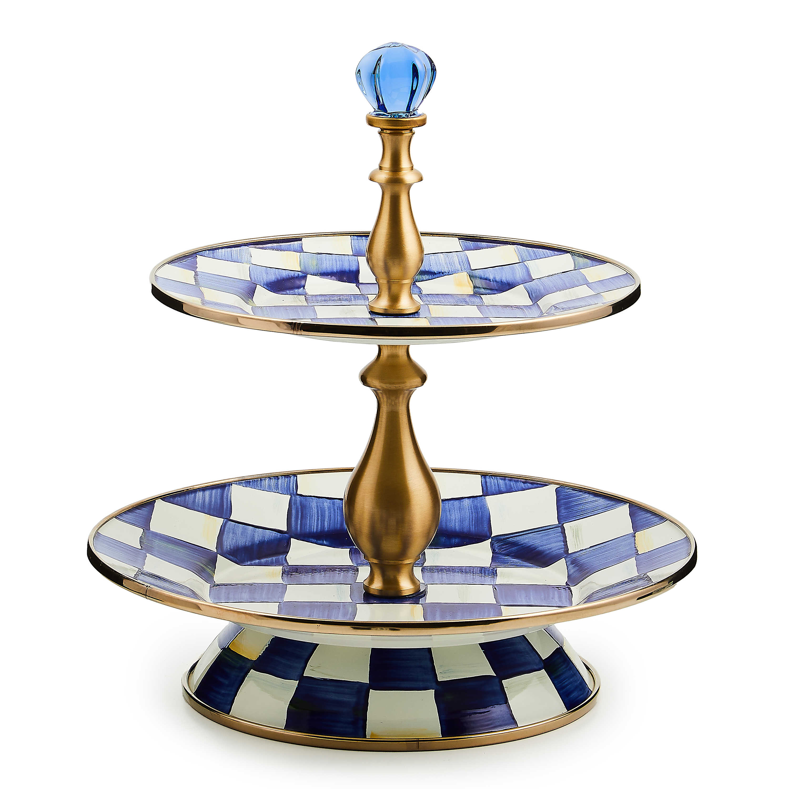 Royal Check Two Tier Sweet Stand - Image 3