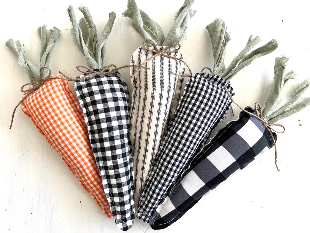 Rustic Fabric Regular Carrots  - Sold Individually - Image 2