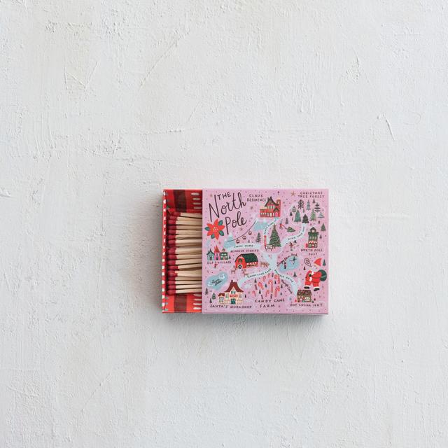 Safety Matches in Matchbox With North Pole Scene - Image 2
