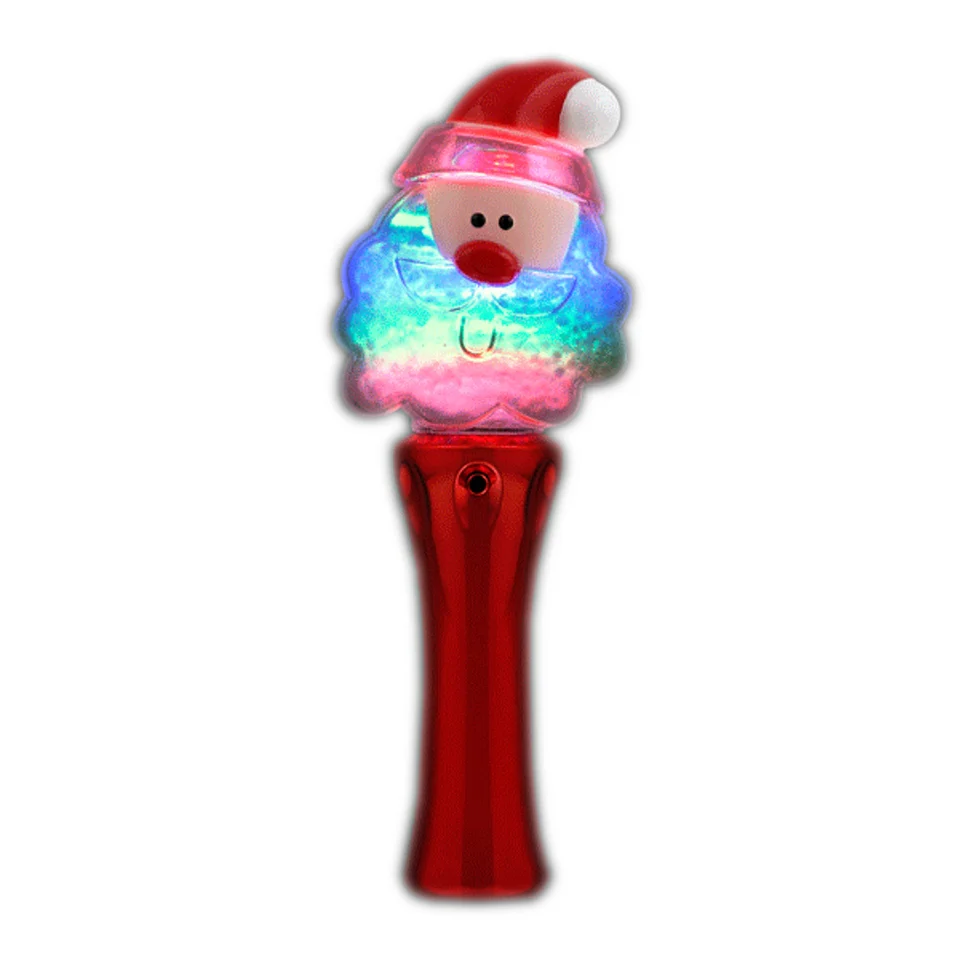 Santa Claus Snowball Spinning Lights Wand - Image 3