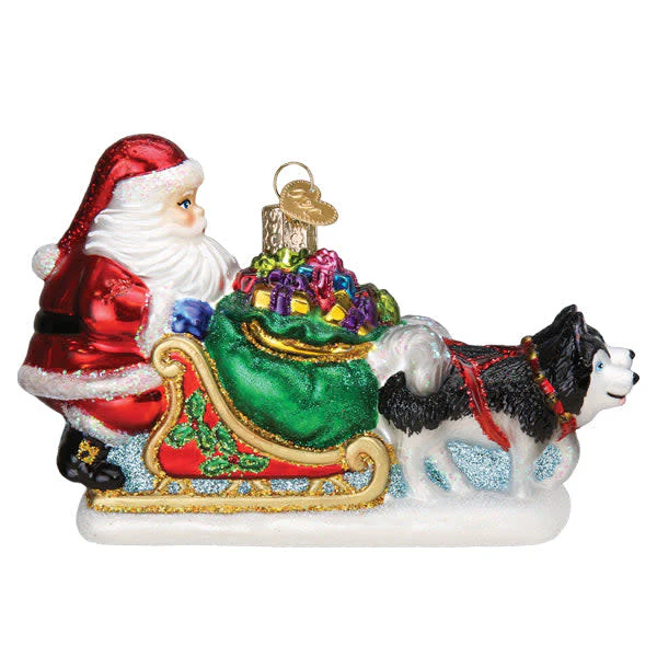Santa's Dog Sled Ornament - Image 3