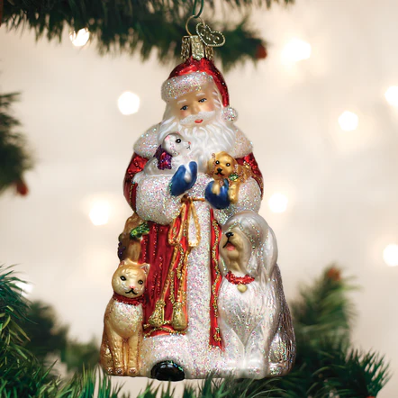 Santa's Furry Friends Ornament