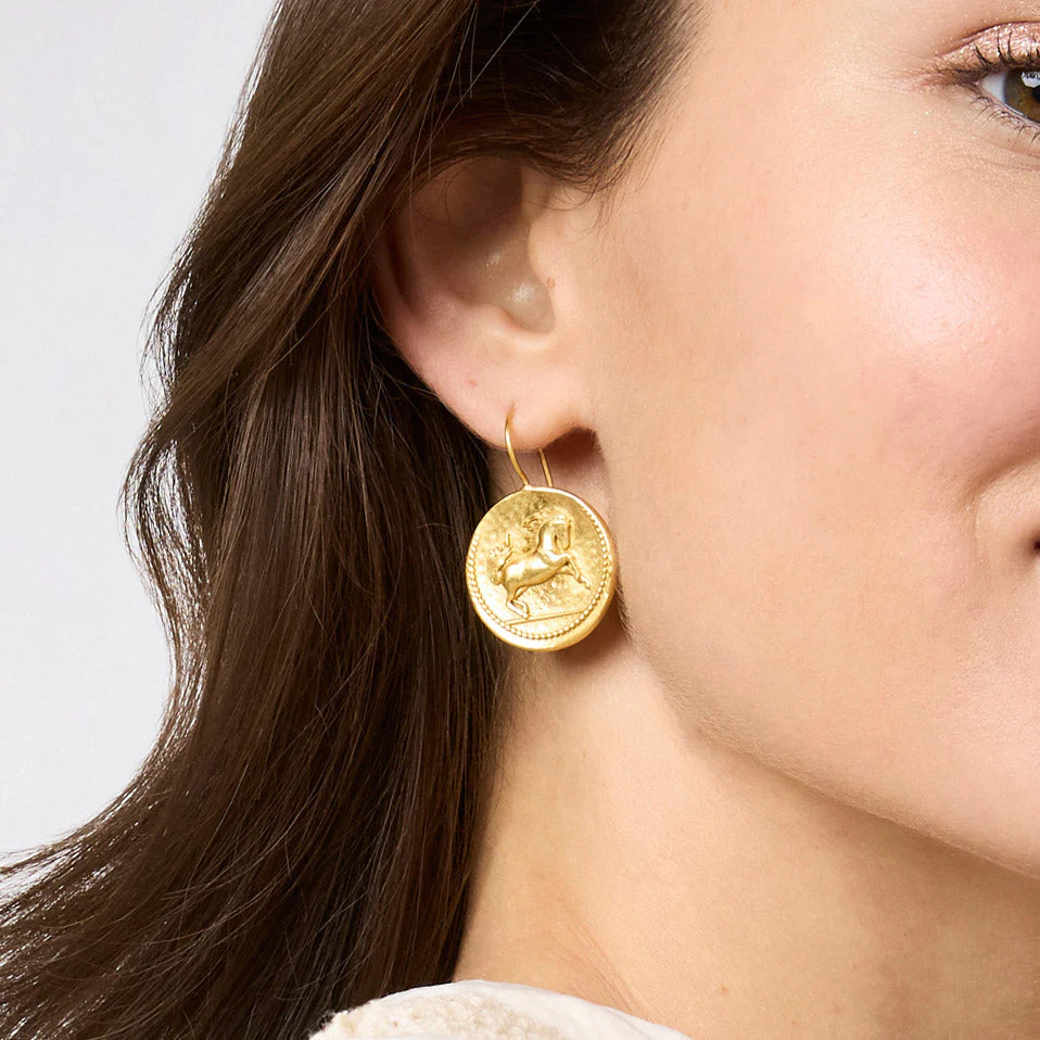 Saratoga Horse Earring Gold - Image 2
