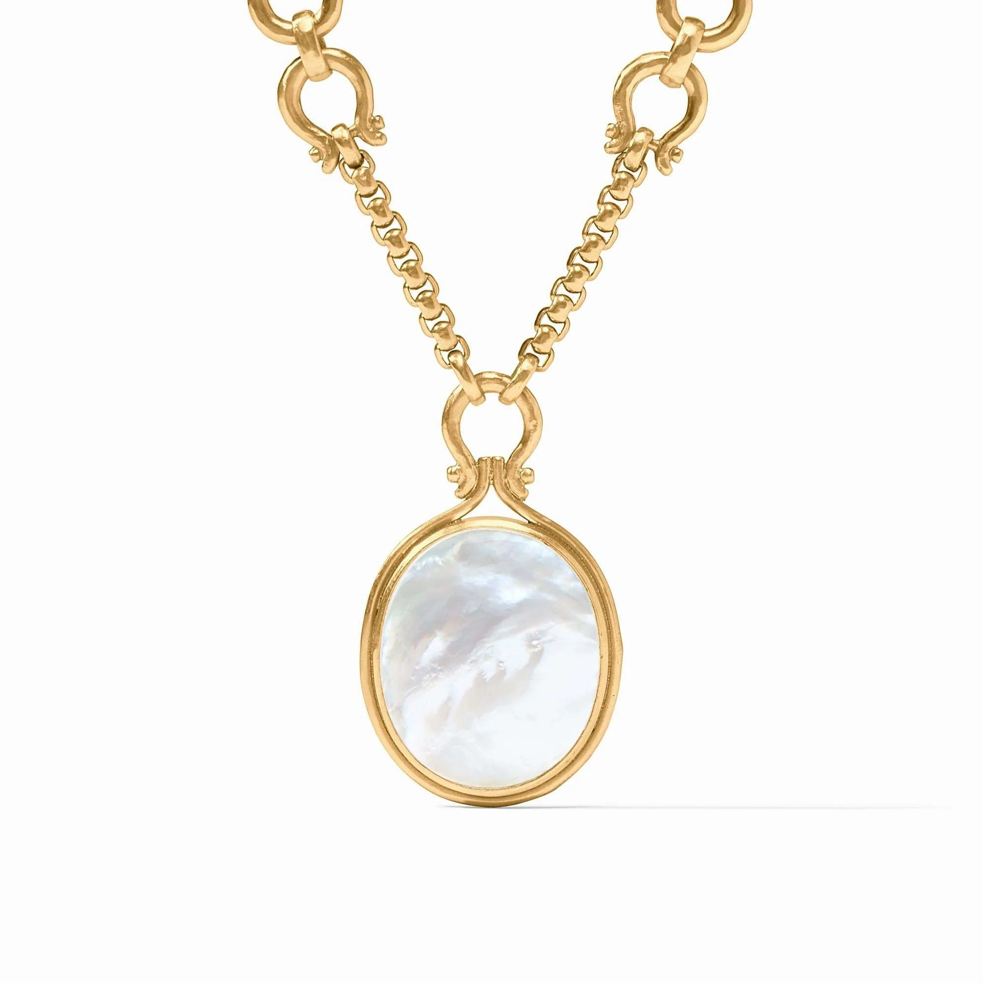 Saratoga Statement Necklace Mother of Pearl