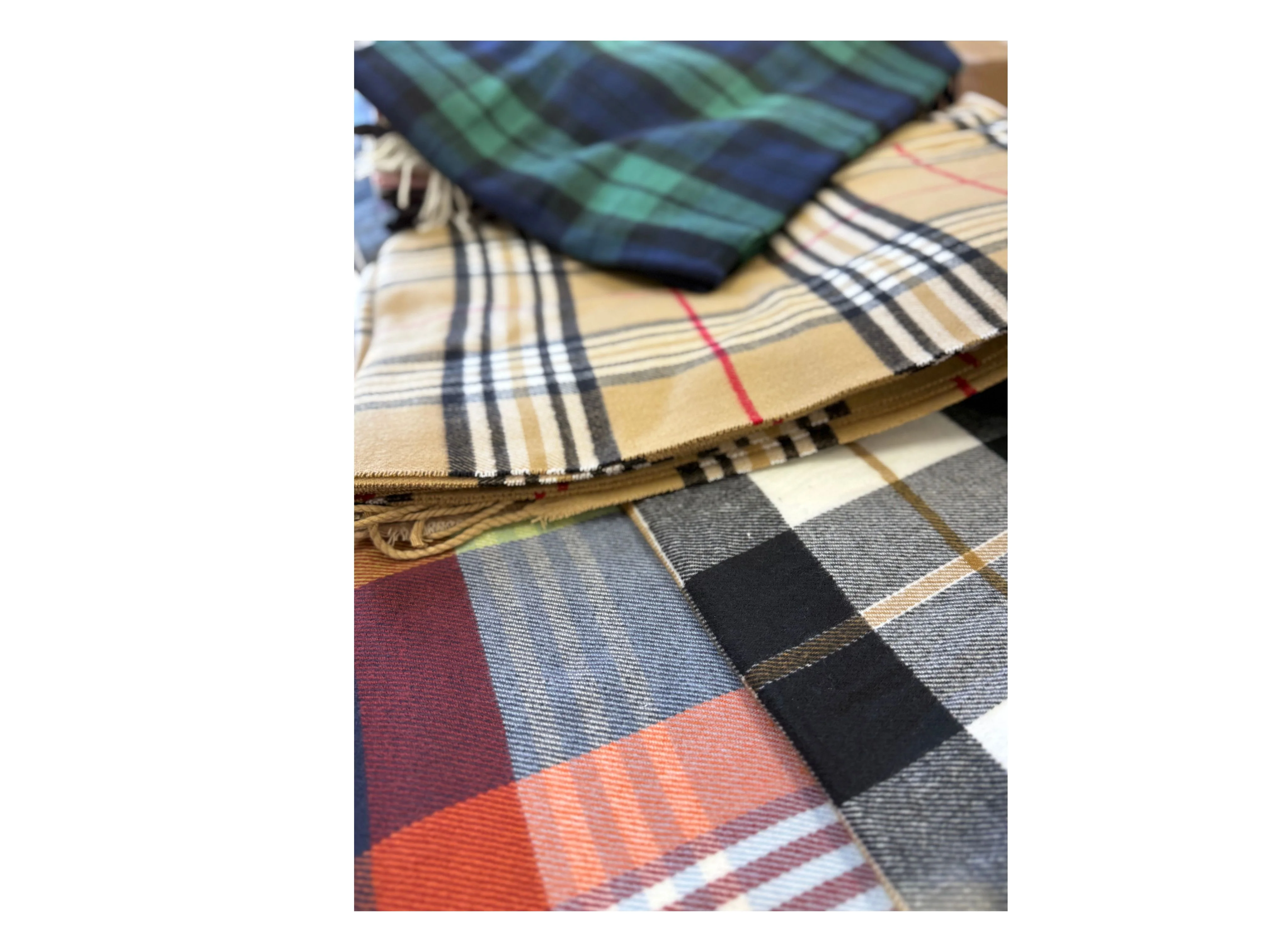 Scottish Plaid Cashmere Scarves - Image 8