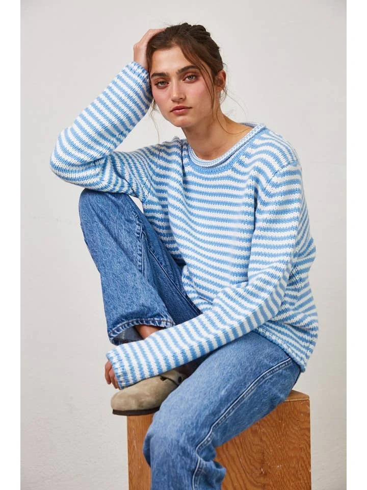 Selene Everyday Cozy Stripe Knit Sweater - Image 9
