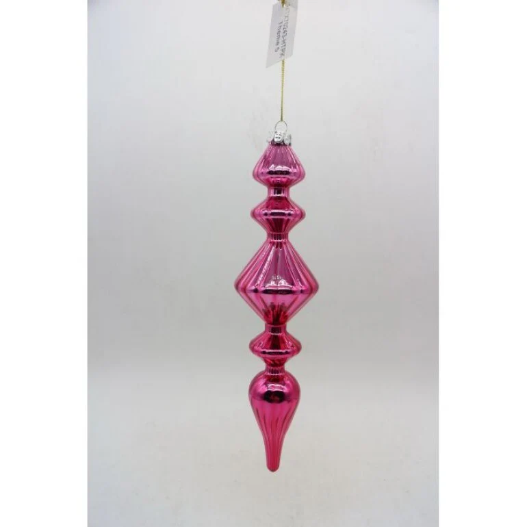 Shiny Glass Finial Ornament - Image 3