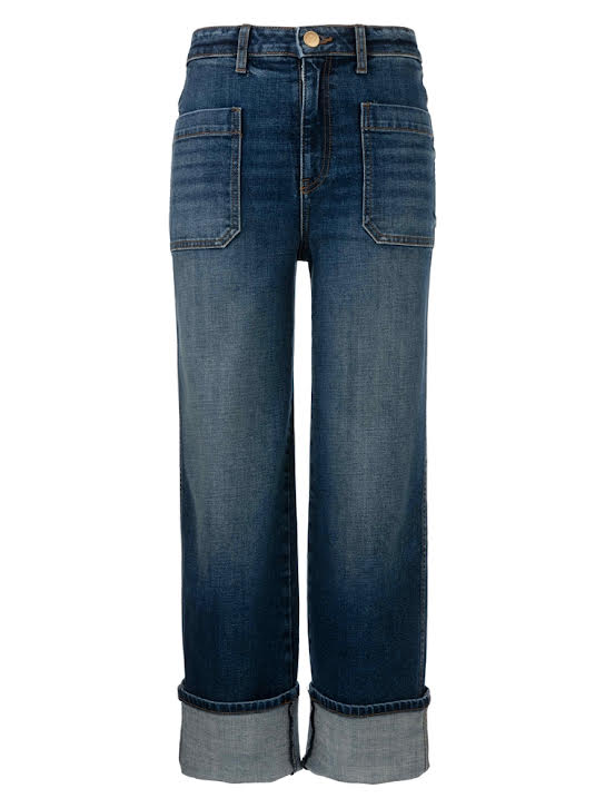 Sienna High Rise Straight Leg-Roll Up Patch Pocket - Image 4