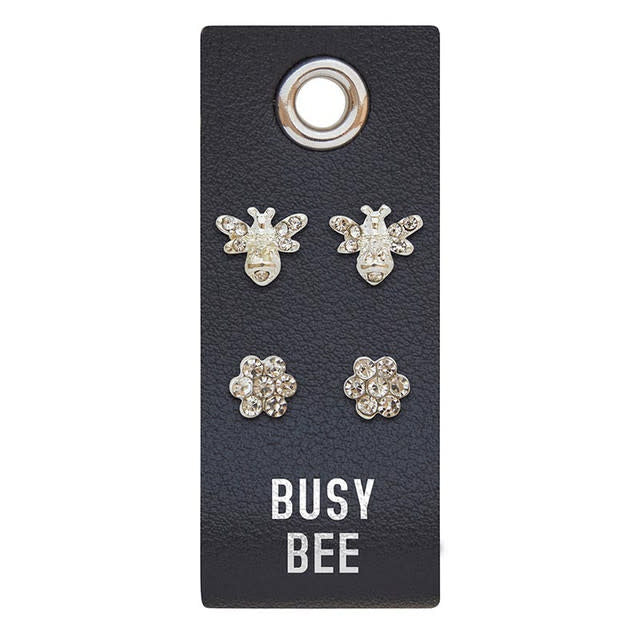 Silver Stud Earrings - Image 2