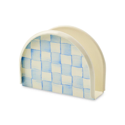 Mackenzie Childs Sky Check Napkin Holder