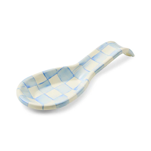 Mackenzie Childs Sky Check Spoon Rest