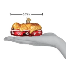 Sleepy Golden Retriever Ornament - Image 3