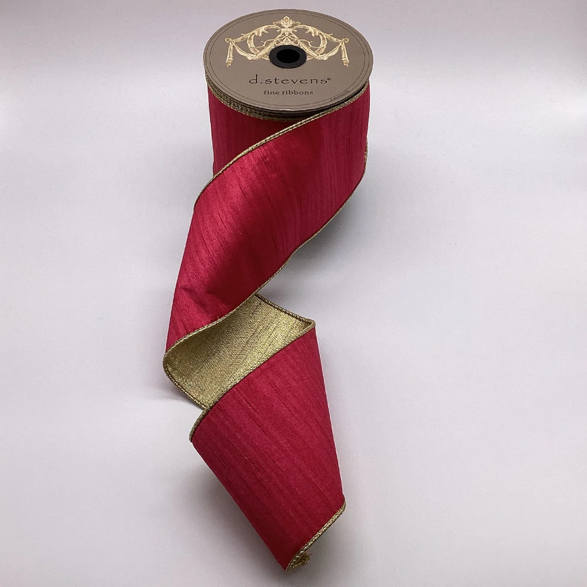 Slub Dupion Metallic Gold Back Ribbon - Image 13